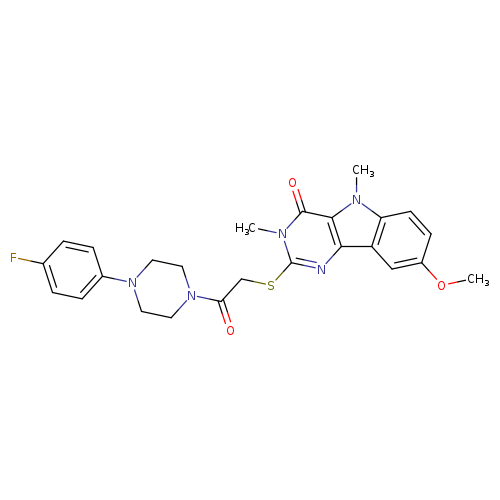 2-({2-[4-(4-fluorophenyl)piperazin-1-yl]-2-oxoethyl}sulfanyl)-8-methoxy-3,5-dimethyl-3H,4H,5H-pyrimido[5,4-b]indol-4-one
