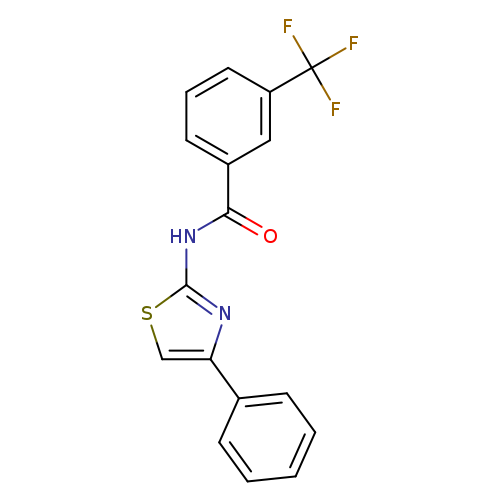 N-(4-phenyl-1,3-thiazol-2-yl)-3-(trifluoromethyl)benzamide