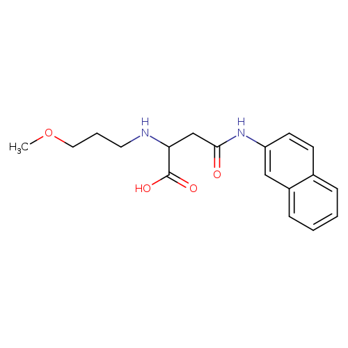 2-[(3-methoxypropyl)amino]-3-[(naphthalen-2-yl)carbamoyl]propanoic acid