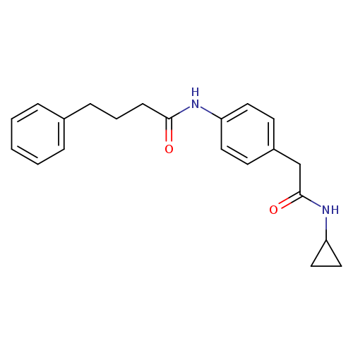 N-{4-[(cyclopropylcarbamoyl)methyl]phenyl}-4-phenylbutanamide