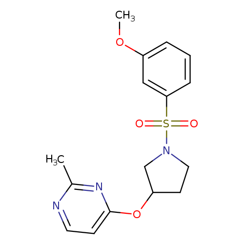 4-{[1-(3-methoxybenzenesulfonyl)pyrrolidin-3-yl]oxy}-2-methylpyrimidine