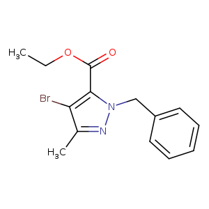 Ethyl 1-benzyl-4-bromo-3-methyl-1H-pyrazole-5-carboxylate