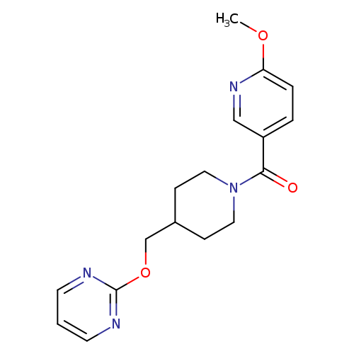 2-{[1-(6-methoxypyridine-3-carbonyl)piperidin-4-yl]methoxy}pyrimidine