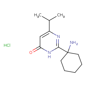 2-(1-aminocyclohexyl)-6-(propan-2-yl)-3,4-dihydropyrimidin-4-one hydrochloride