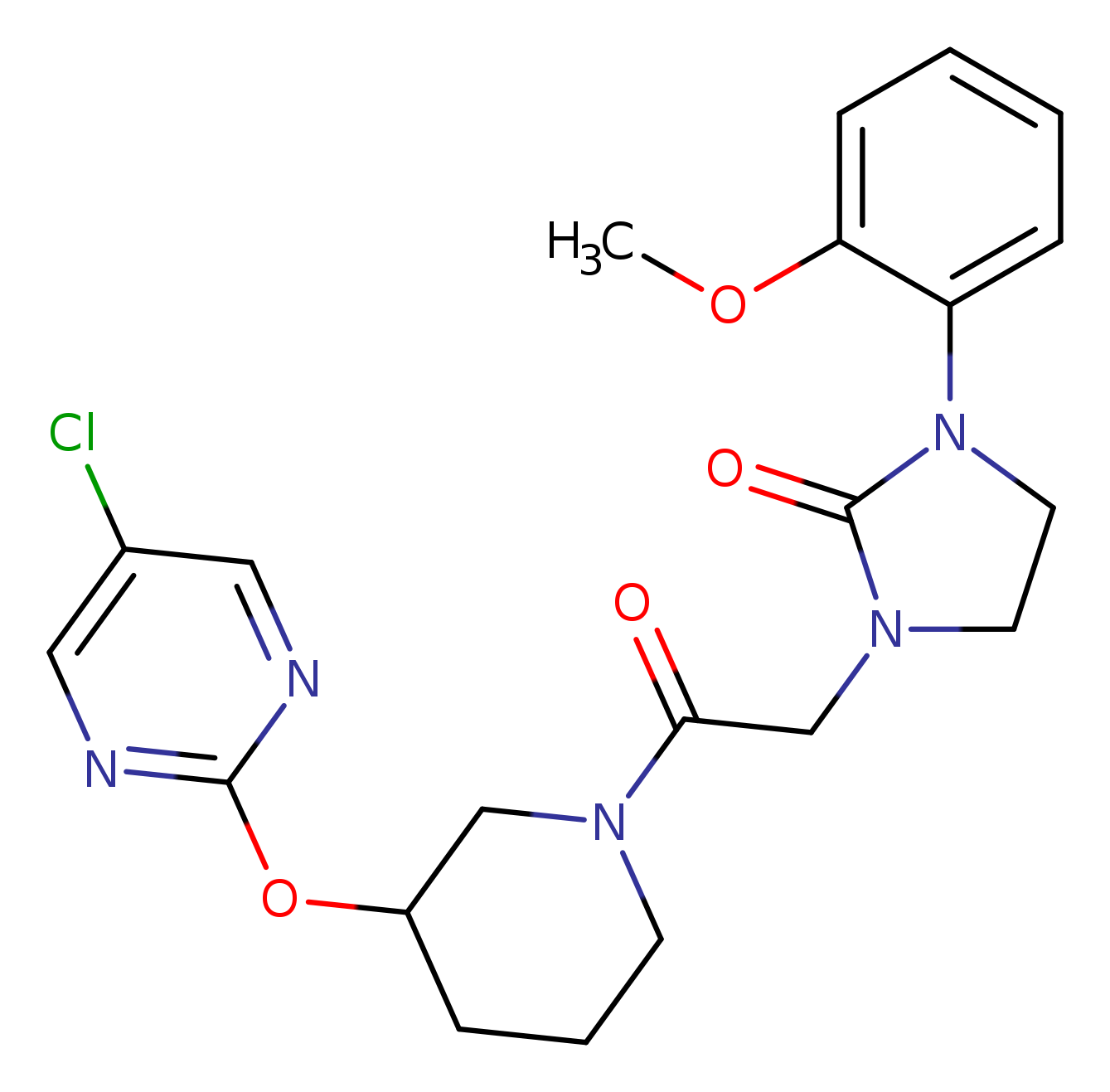 1-(2-{3-[(5-chloropyrimidin-2-yl)oxy]piperidin-1-yl}-2-oxoethyl)-3-(2-methoxyphenyl)imidazolidin-2-one