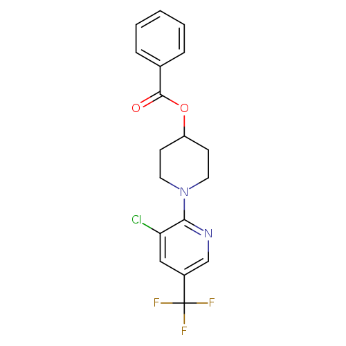 1-[3-chloro-5-(trifluoromethyl)pyridin-2-yl]piperidin-4-yl benzoate