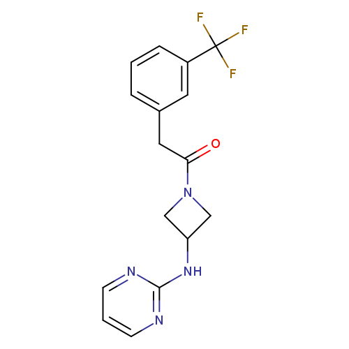 1-{3-[(pyrimidin-2-yl)amino]azetidin-1-yl}-2-[3-(trifluoromethyl)phenyl]ethan-1-one