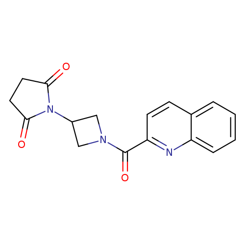 1-[1-(quinoline-2-carbonyl)azetidin-3-yl]pyrrolidine-2,5-dione
