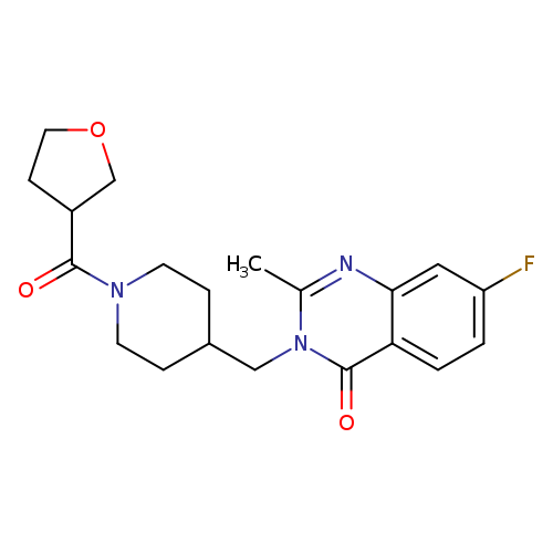 7-fluoro-2-methyl-3-{[1-(oxolane-3-carbonyl)piperidin-4-yl]methyl}-3,4-dihydroquinazolin-4-one