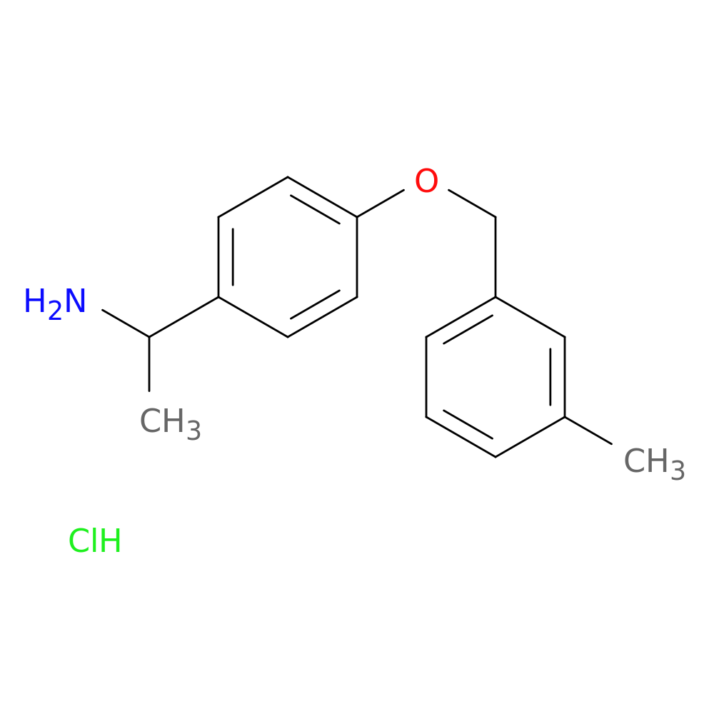1-{4-[(3-methylphenyl)methoxy]phenyl}ethan-1-amine hydrochloride