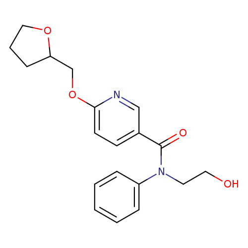 N-(2-hydroxyethyl)-6-[(oxolan-2-yl)methoxy]-N-phenylpyridine-3-carboxamide