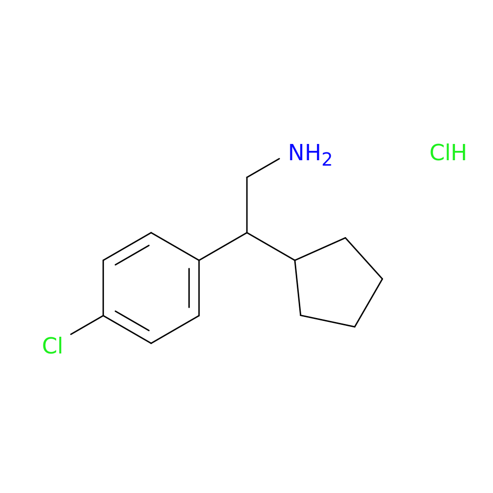 2-(4-chlorophenyl)-2-cyclopentylethan-1-amine hydrochloride