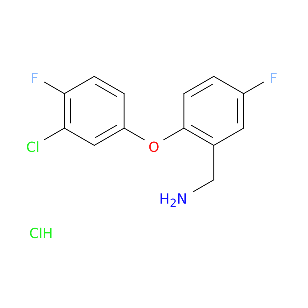[2-(3-Chloro-4-fluorophenoxy)-5-fluorophenyl]methanamine Hydrochloride