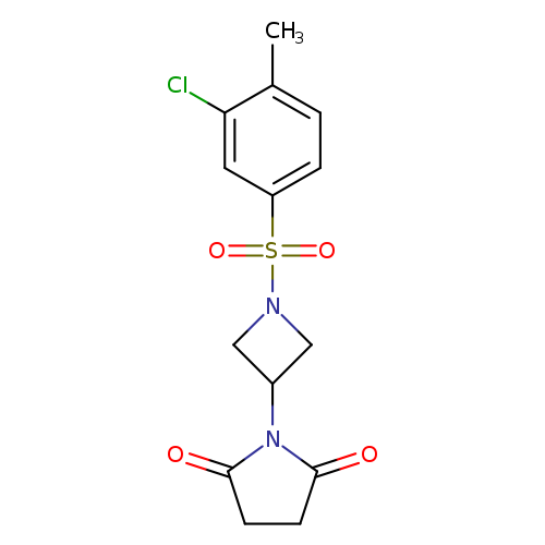 1-[1-(3-chloro-4-methylbenzenesulfonyl)azetidin-3-yl]pyrrolidine-2,5-dione