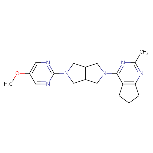 5-methoxy-2-(5-{2-methyl-5H,6H,7H-cyclopenta[d]pyrimidin-4-yl}-octahydropyrrolo[3,4-c]pyrrol-2-yl)pyrimidine