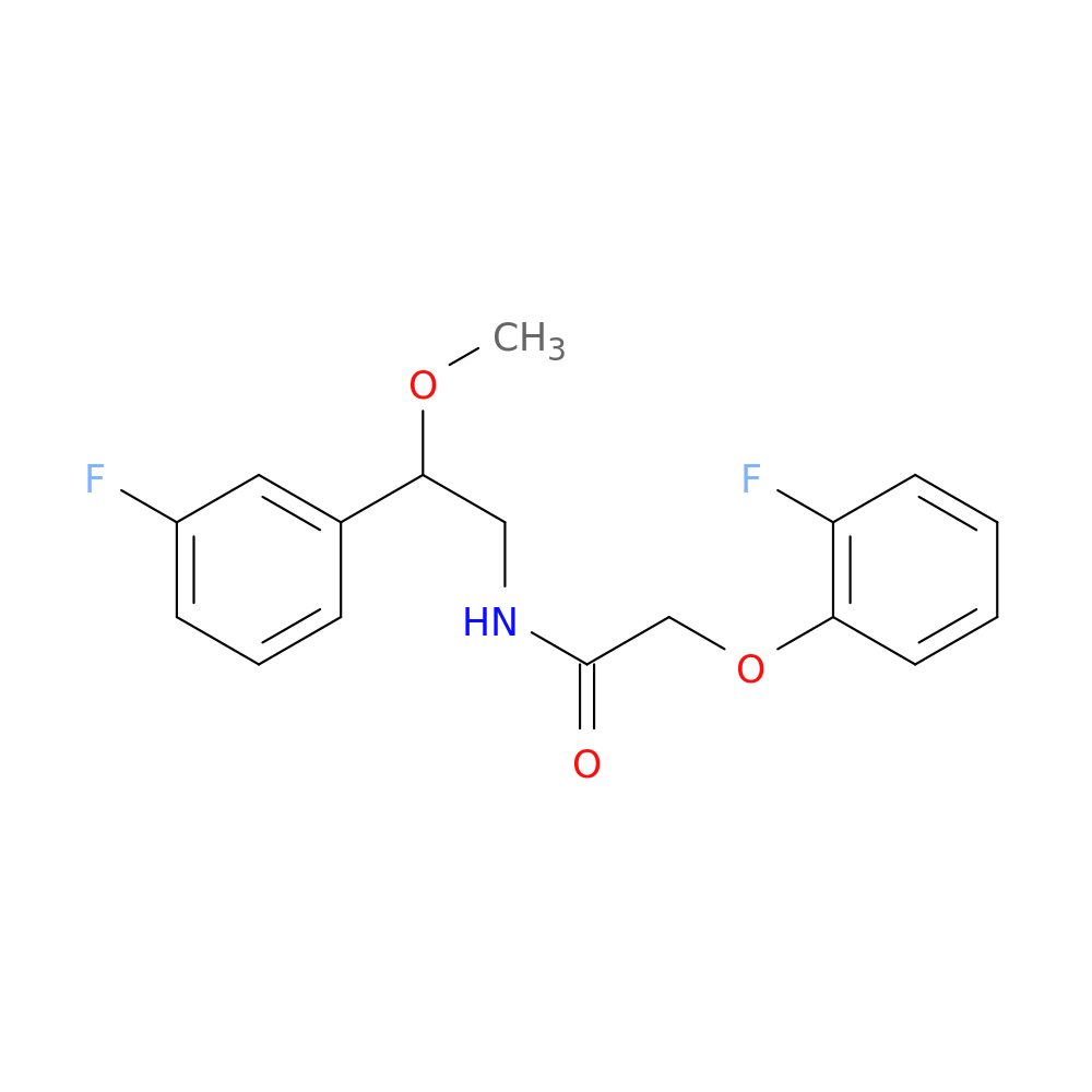 2-(2-fluorophenoxy)-N-[2-(3-fluorophenyl)-2-methoxyethyl]acetamide