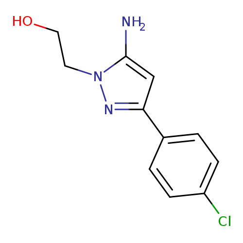 2-[5-Amino-3-(4-chlorophenyl)-1h-pyrazol-1-yl]ethan-1-ol