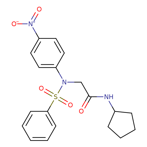 N-cyclopentyl-2-[4-nitro(phenylsulfonyl)anilino]acetamide