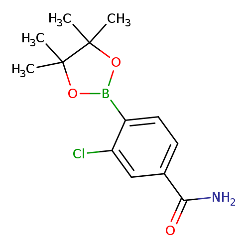 3-chloro-4-(4,4,5,5-tetramethyl-1,3,2-dioxaborolan-2-yl)benzamide