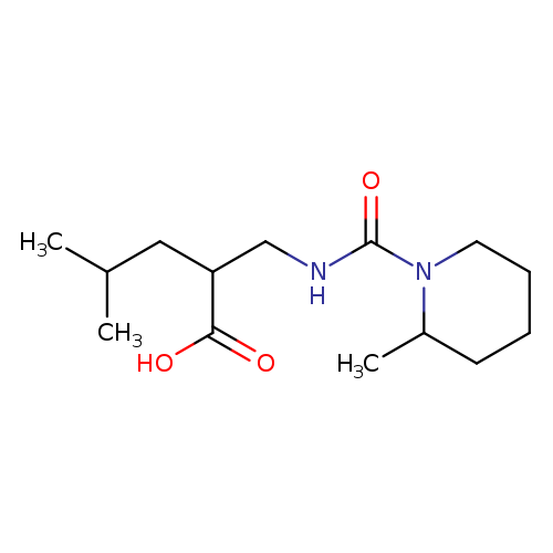 4-methyl-2-{[(2-methylpiperidine-1-carbonyl)amino]methyl}pentanoic acid