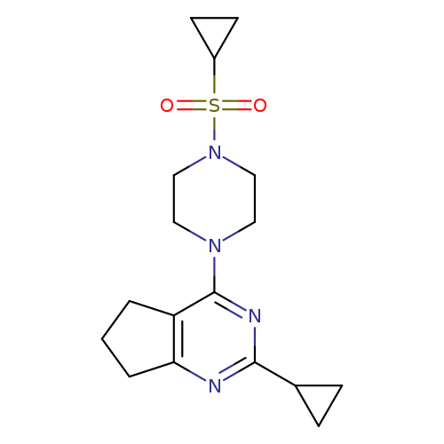 1-(cyclopropanesulfonyl)-4-{2-cyclopropyl-5H,6H,7H-cyclopenta[d]pyrimidin-4-yl}piperazine