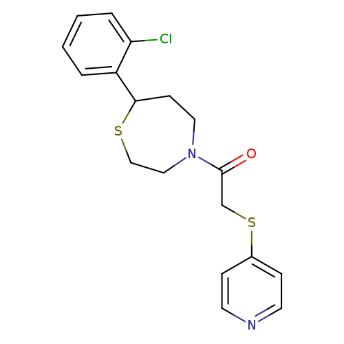 1-[7-(2-chlorophenyl)-1,4-thiazepan-4-yl]-2-(pyridin-4-ylsulfanyl)ethan-1-one