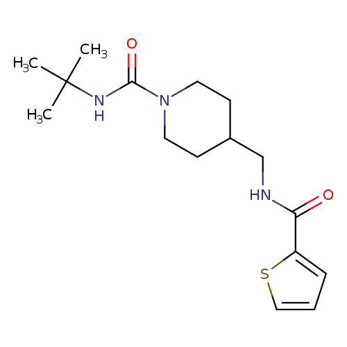 N-tert-butyl-4-{[(thiophen-2-yl)formamido]methyl}piperidine-1-carboxamide