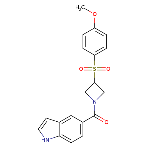 5-[3-(4-methoxybenzenesulfonyl)azetidine-1-carbonyl]-1H-indole