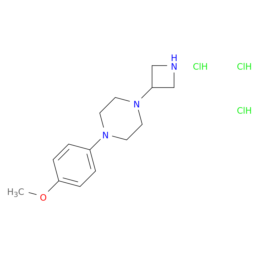 1-(Azetidin-3-yl)-4-(4-methoxyphenyl)piperazine trihydrochloride