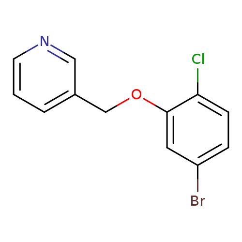 3-(5-Bromo-2-chlorophenoxy)methylpyridine