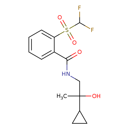 N-(2-cyclopropyl-2-hydroxypropyl)-2-difluoromethanesulfonylbenzamide