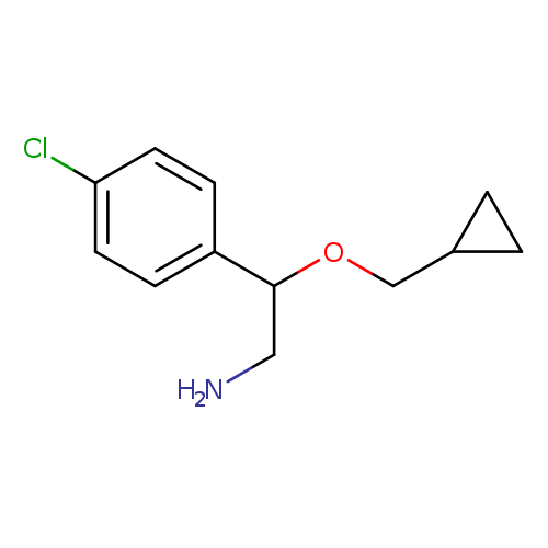 2-(4-Chlorophenyl)-2-(cyclopropylmethoxy)ethan-1-amine