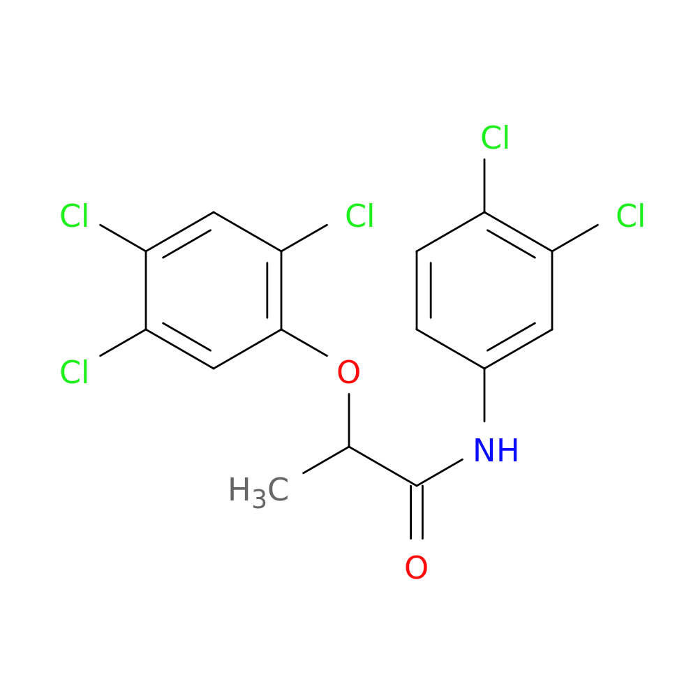 N-(3,4-dichlorophenyl)-2-(2,4,5-trichlorophenoxy)propanamide