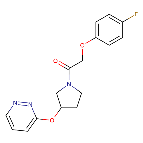 2-(4-fluorophenoxy)-1-[3-(pyridazin-3-yloxy)pyrrolidin-1-yl]ethan-1-one