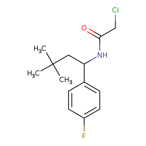 2-chloro-N-[1-(4-fluorophenyl)-3,3-dimethylbutyl]acetamide