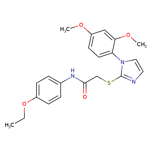 2-{[1-(2,4-dimethoxyphenyl)-1H-imidazol-2-yl]sulfanyl}-N-(4-ethoxyphenyl)acetamide