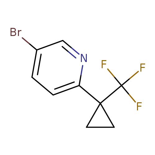 5-bromo-2-[1-(trifluoromethyl)cyclopropyl]pyridine