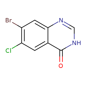 6-Chloro-7-bromo-3H-quinazolin-4-one