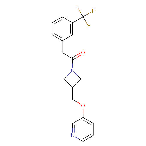 1-{3-[(pyridin-3-yloxy)methyl]azetidin-1-yl}-2-[3-(trifluoromethyl)phenyl]ethan-1-one