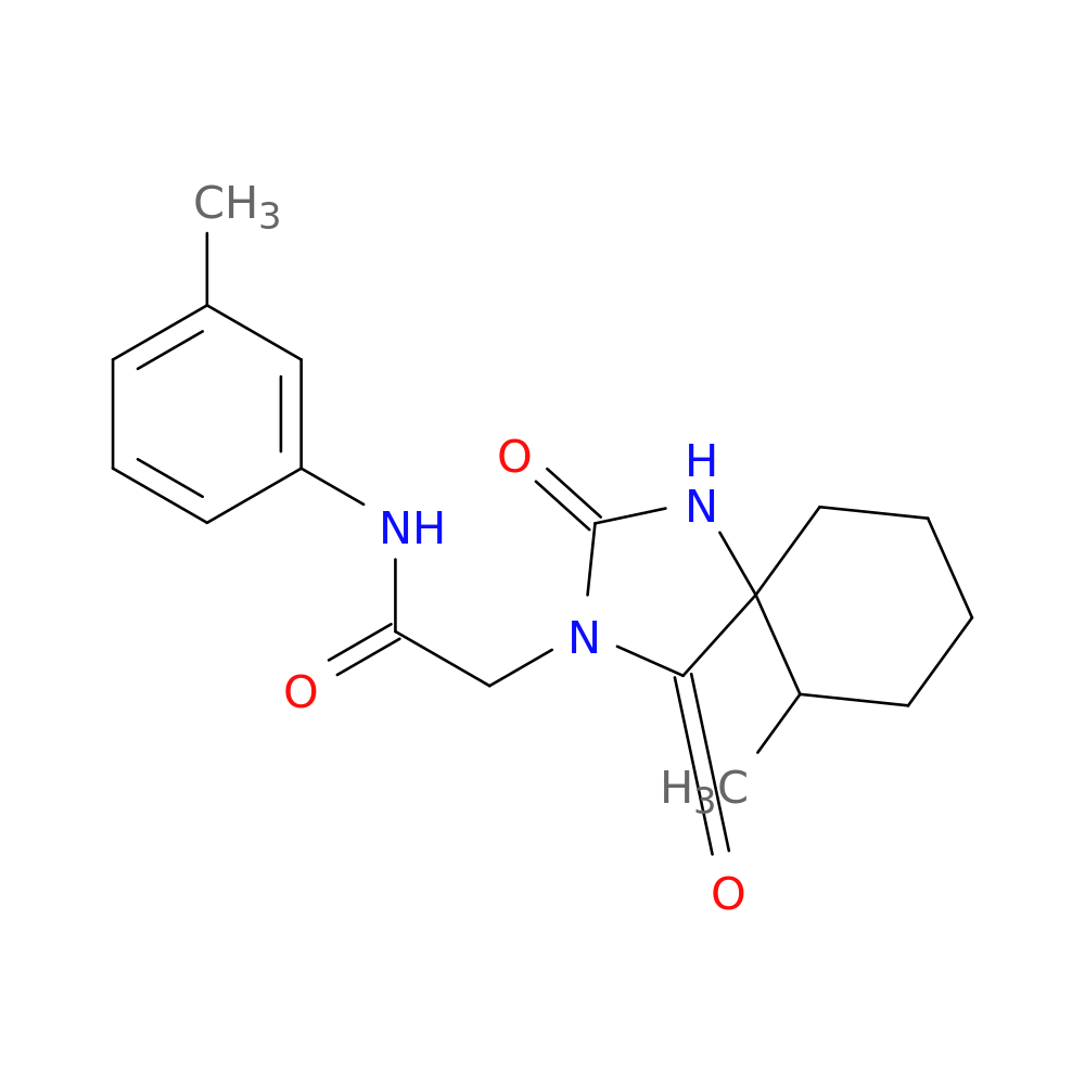 2-{6-methyl-2,4-dioxo-1,3-diazaspiro[4.5]decan-3-yl}-N-(3-methylphenyl)acetamide