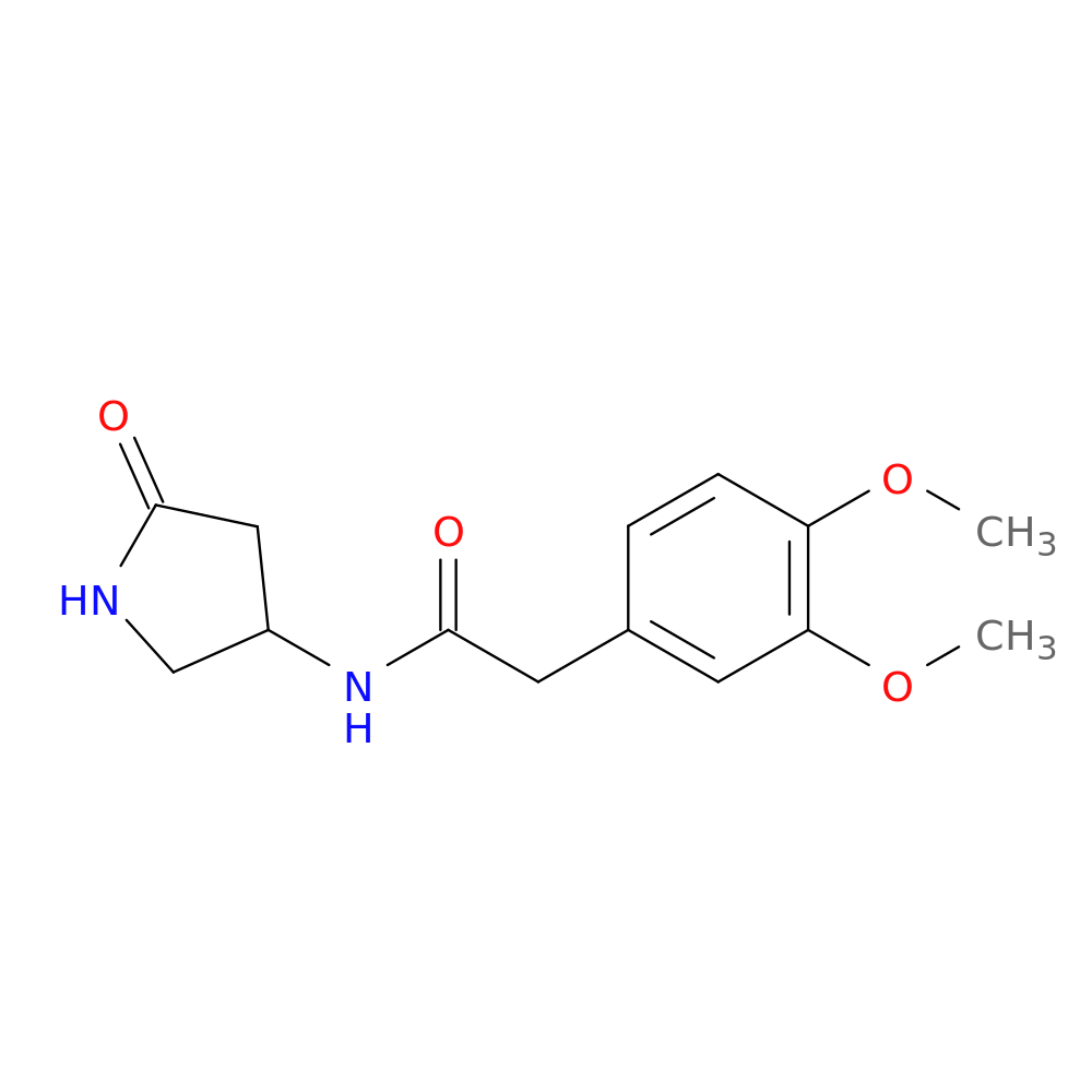 2-(3,4-dimethoxyphenyl)-N-(5-oxopyrrolidin-3-yl)acetamide