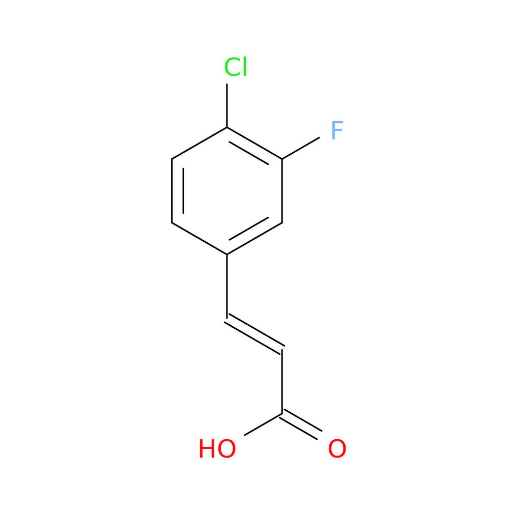 4-Chloro-3-fluorocinnamic acid