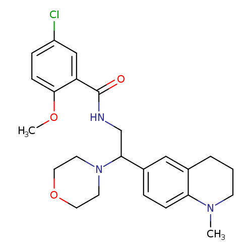 5-chloro-2-methoxy-N-[2-(1-methyl-1,2,3,4-tetrahydroquinolin-6-yl)-2-(morpholin-4-yl)ethyl]benzamide
