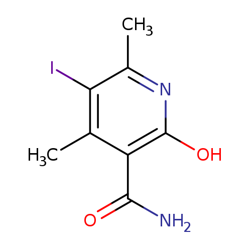 "2-hydroxy-5-iodo-4,6-dimethylpyridine-3-carboxamide"