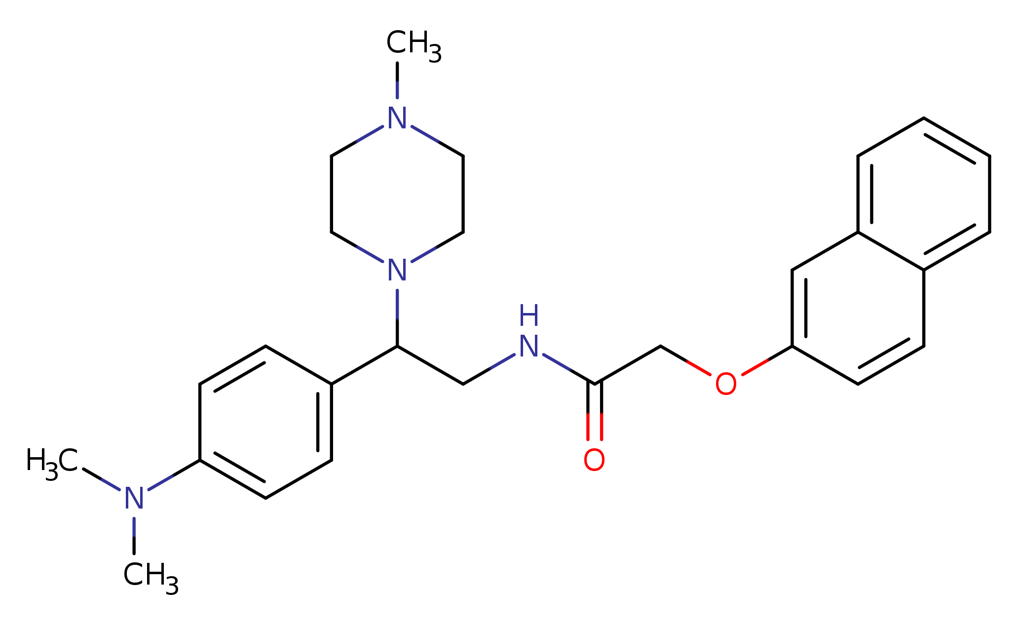 N-{2-[4-(dimethylamino)phenyl]-2-(4-methylpiperazin-1-yl)ethyl}-2-(naphthalen-2-yloxy)acetamide