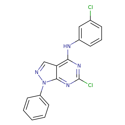6-Chloro-N-(3-chlorophenyl)-1-phenyl-1H-pyrazolo[3,4-d]pyrimidin-4-amine