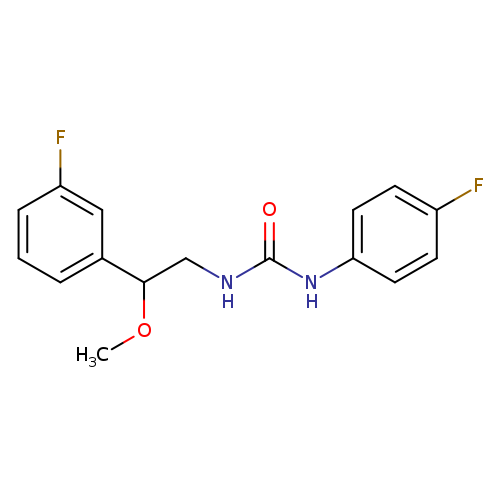1-(4-fluorophenyl)-3-[2-(3-fluorophenyl)-2-methoxyethyl]urea
