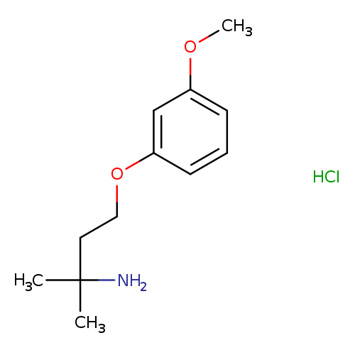4-(3-methoxyphenoxy)-2-methylbutan-2-amine hydrochloride