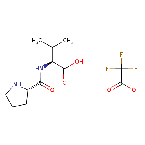(2S)-3-methyl-2-{[(2S)-pyrrolidin-2-yl]formamido}butanoic acid, trifluoroacetic acid