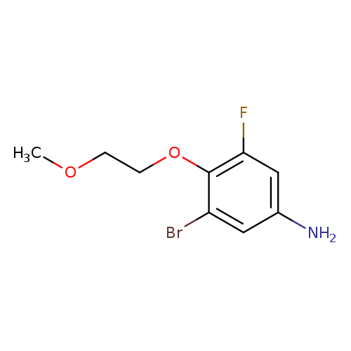 3-Bromo-5-fluoro-4-(2-methoxy-ethoxy)-phenylamine